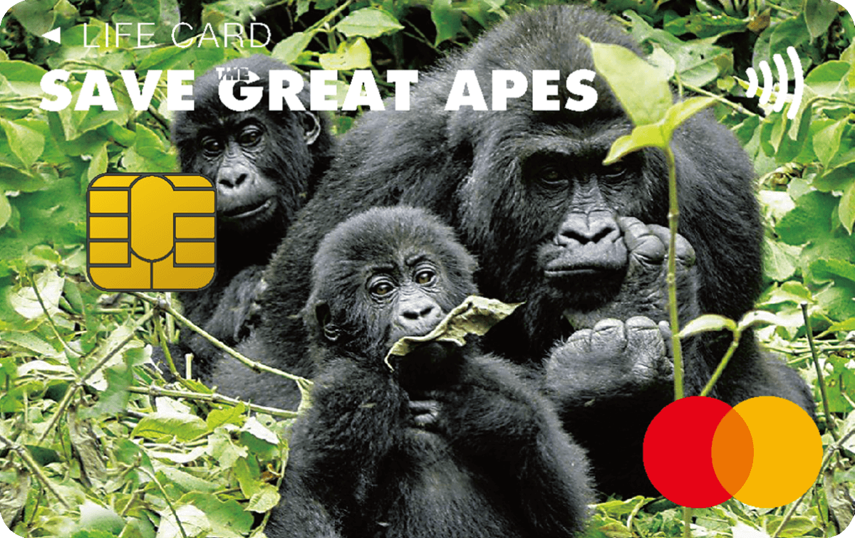 ライフカード（SAVE THE GREAT APESカード）