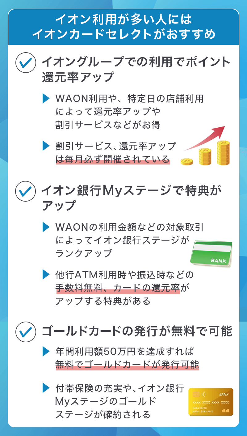 イオンカードセレクトはどんな人におすすめ？