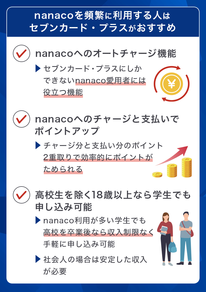 セブンカード・プラスはどんな人におすすめ？