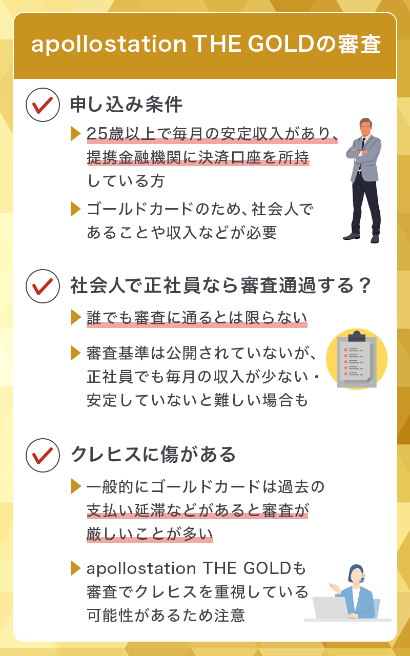 apollostation THE GOLDの審査