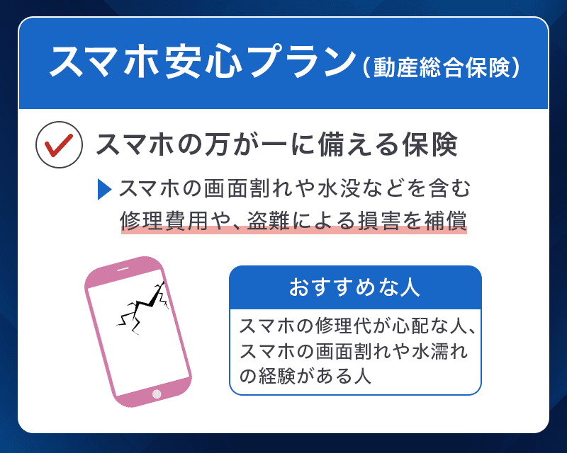 プロミスVisaカードの選べる無料保険「スマホ安心プラン（動産総合保険）」