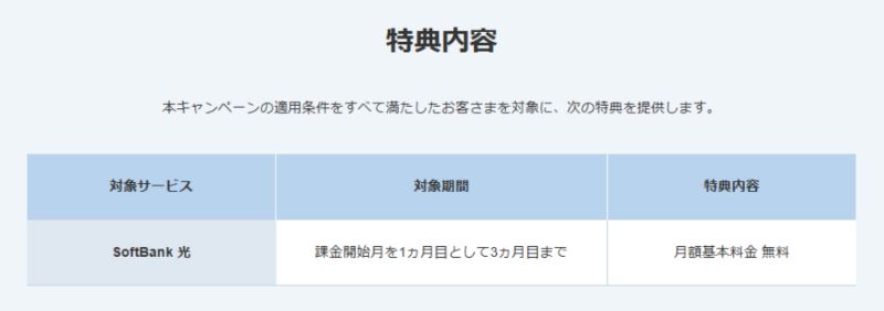SoftBank 光・1ギガ めちゃトク割