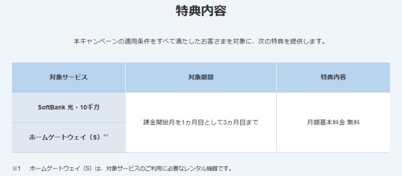 SoftBank 光・10ギガ めちゃトク割