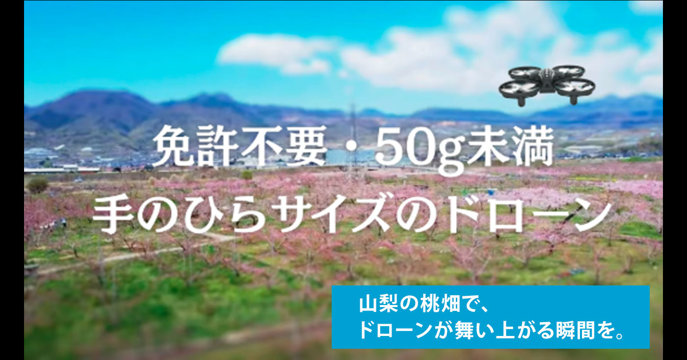 手のひらサイズのミニドローン【フィガドン】