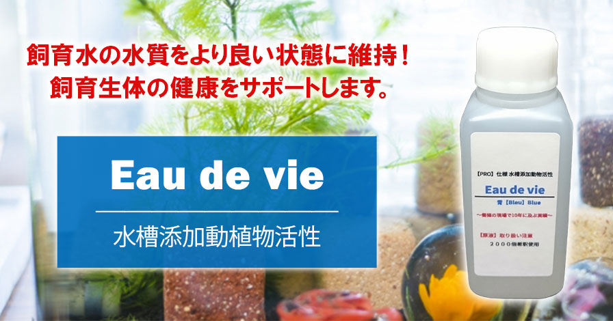 日本王者 水槽添加動植物活性 Eau de vie【PRO仕様】100ml 魚用品/水草