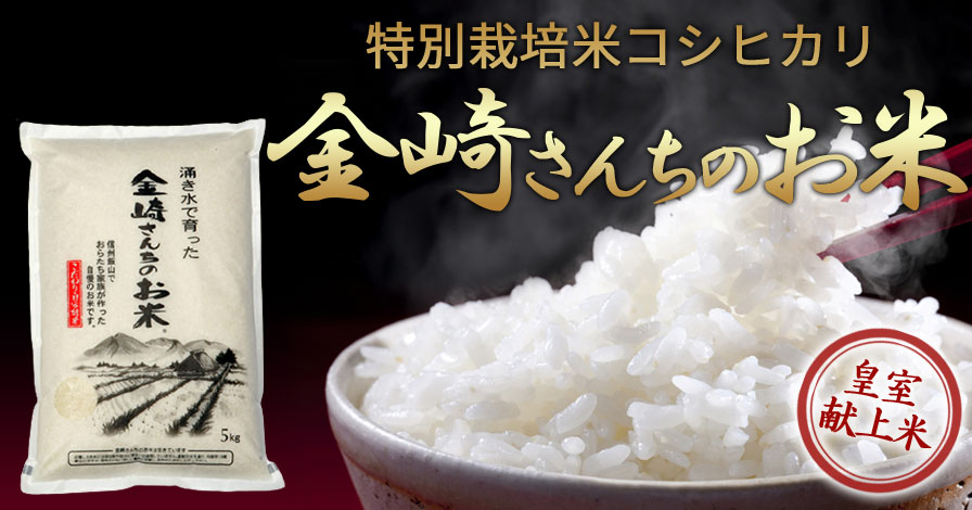 特別栽培米コシヒカリ金崎さんちのお米