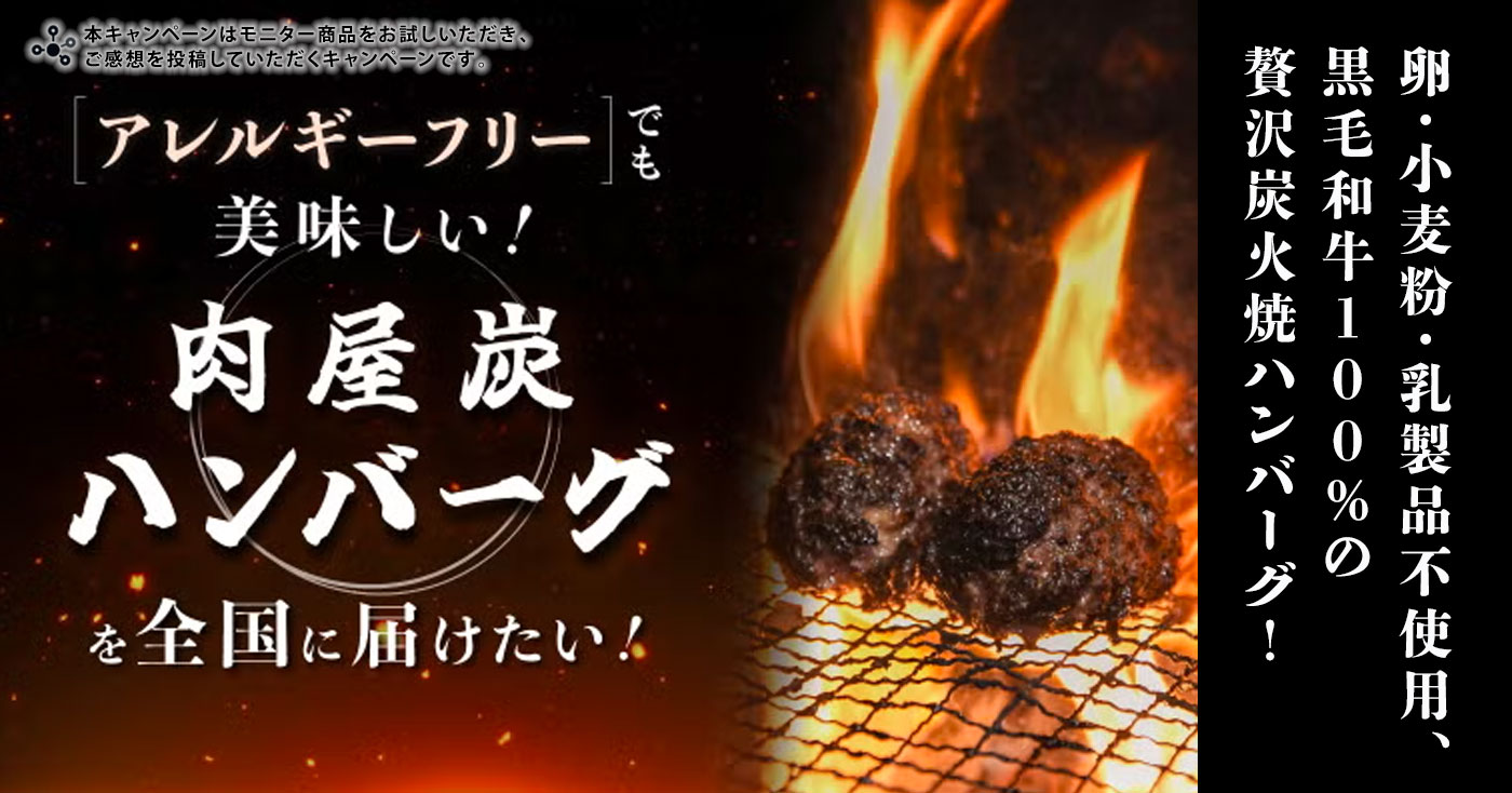 肉屋炭(にくやすみ)ハンバーグ