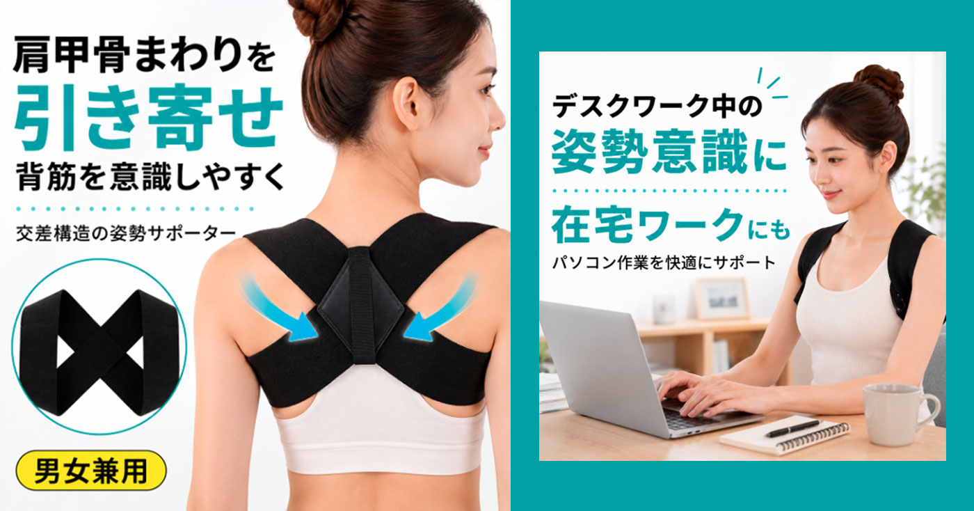 [Capprecier] 姿勢サポーター