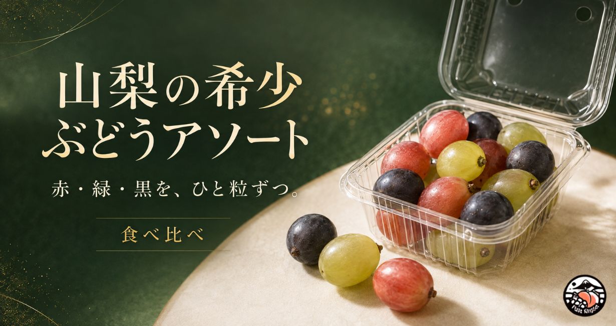 山梨の旬を楽しむ、希少ぶどうの食べ比べアソート