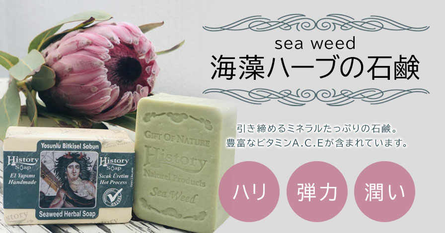 seaweed海藻ハーブの石鹸